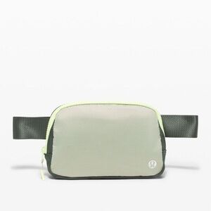 Lululemon everyday belt bag lime green and gray
